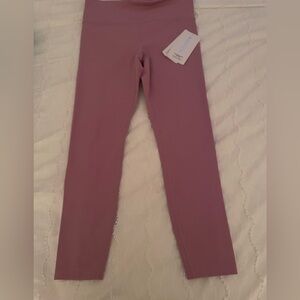 Athleta Leggings Tights Mid Rise Elation 7/8 Tight Pink Purple small NWT New